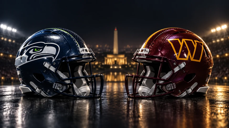 Seattle Seahawks at Washington Commanders matchup artwork